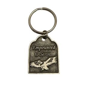 Empowered to Serve Eagle Inspirational Bible Verse Isaiah 40 31‎ Keychain